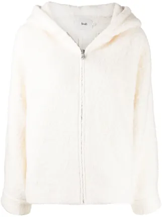 White fluffy 2024 fleece jacket