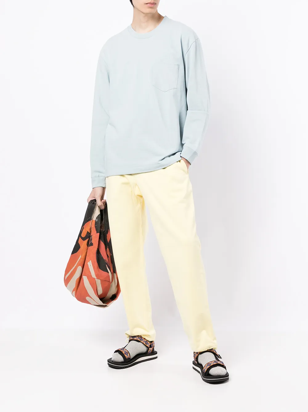 Suicoke Sweater met geribbelde afwerking - Blauw