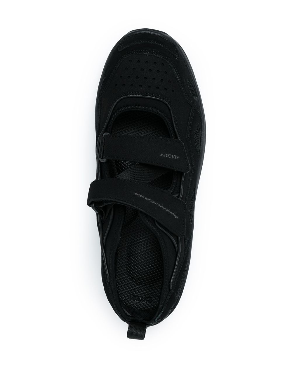 Shop Suicoke Front Touch-strap Sneakers In Schwarz