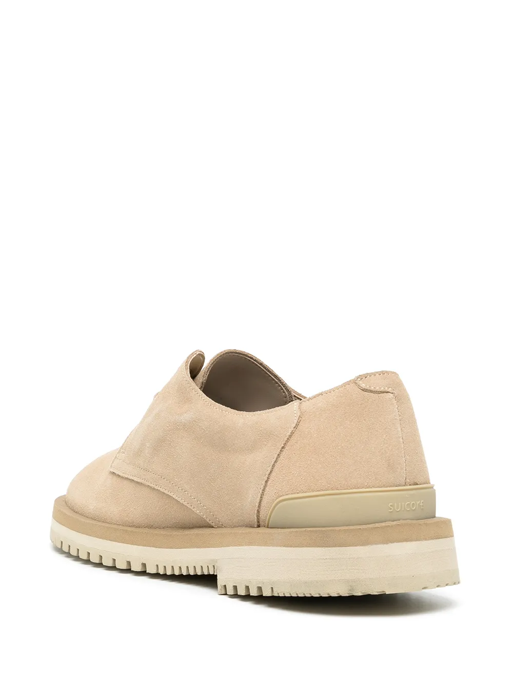 Shop Suicoke Dare Sevab Suede Derby Shoes In Nude