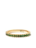 Roxanne First 14kt yellow gold garnet eternity ring