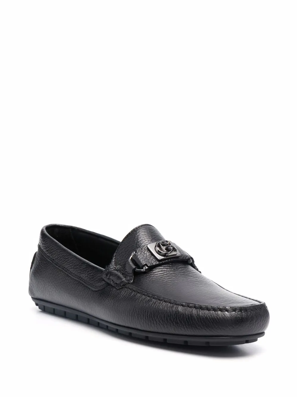 Baldinini Loafers met logoplakkaat - Zwart