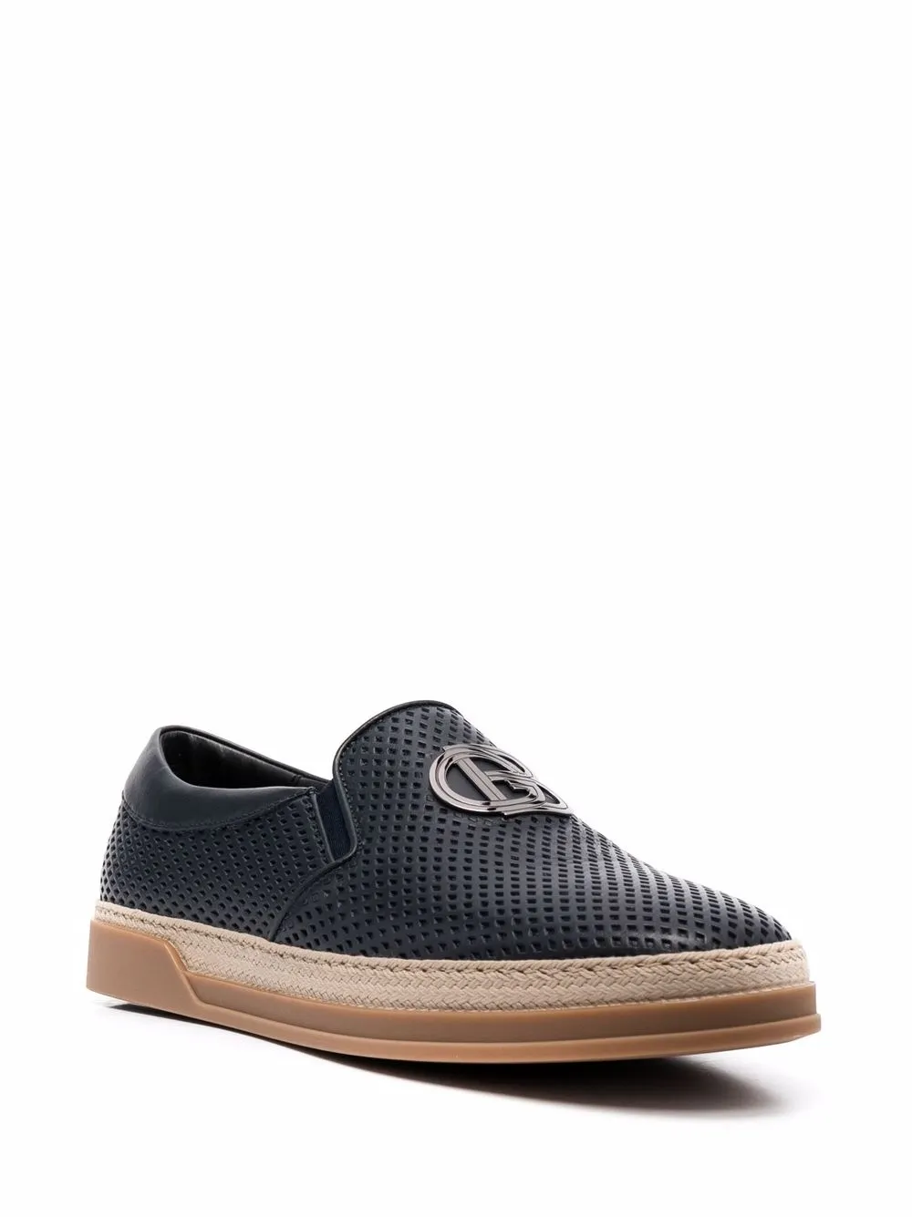 Baldinini Sneakers met logoplakkaat - Blauw