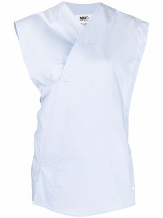 【新品】MM6 MaisonMargiela  ノースリーブ  ホワイト シャツ