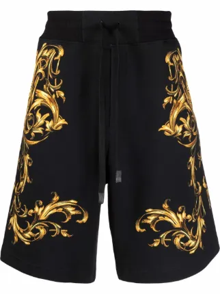 デニム・ジーパン VERSACE JEANS OUTLINE BAROQUE CYCLING SHORTS Versace Jeans Couture outline Baroque Cycling Shorts Versace