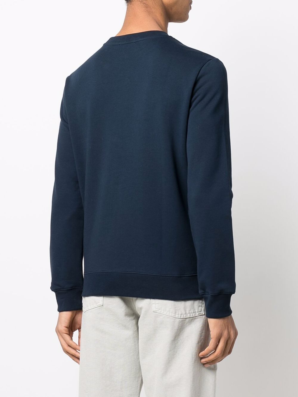 Shop Apc Logo-printed Sweatshirt In Blue