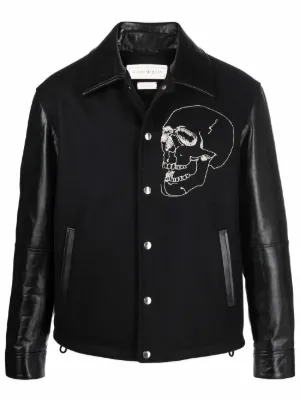 Alexander mcqueen hot sale varsity jacket