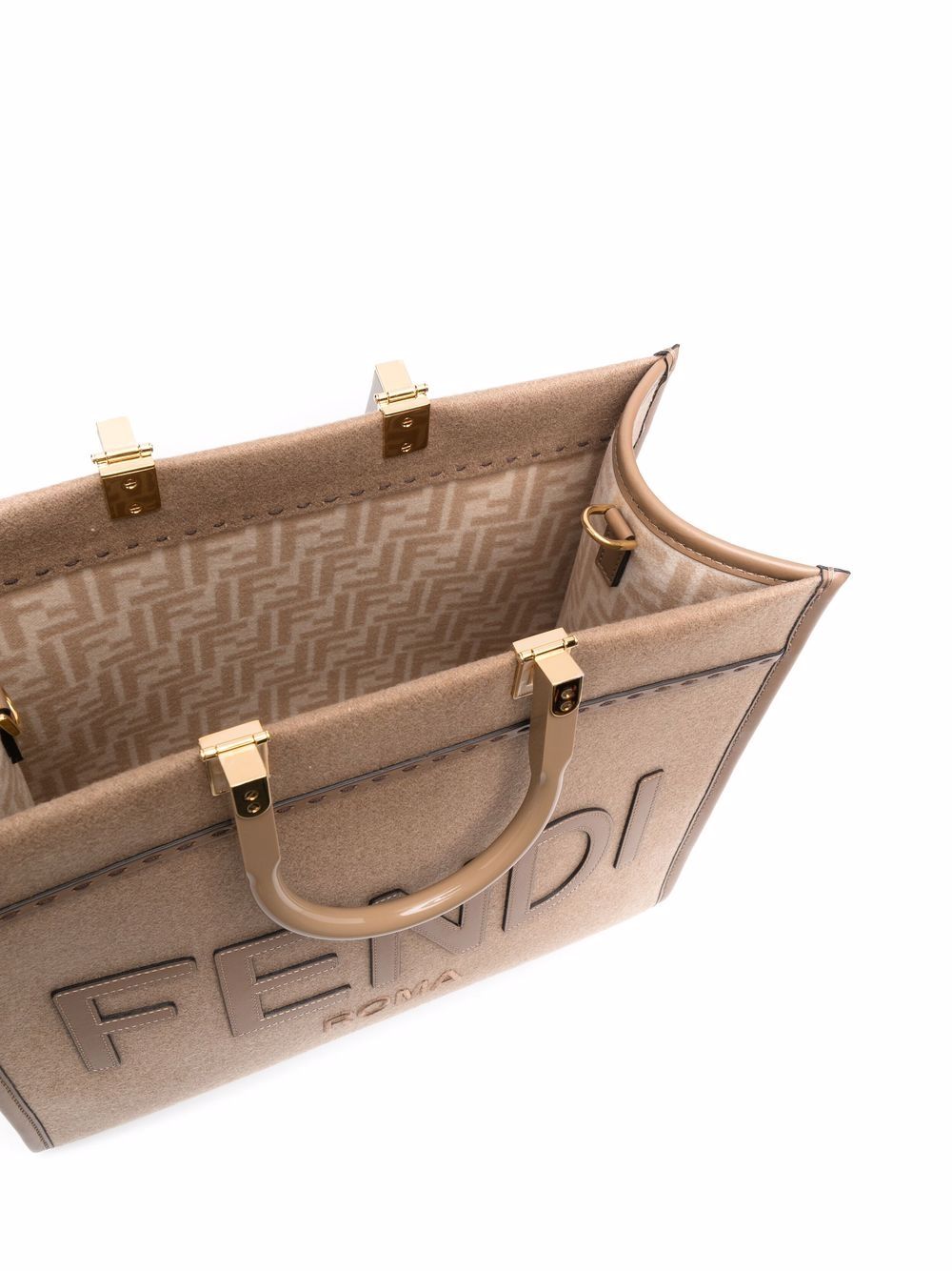 Fendi Sunshine Shopper Tote Bag in Lavender