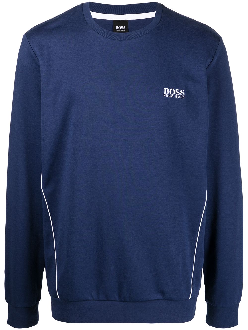 

BOSS sudadera con logo estampado - Azul