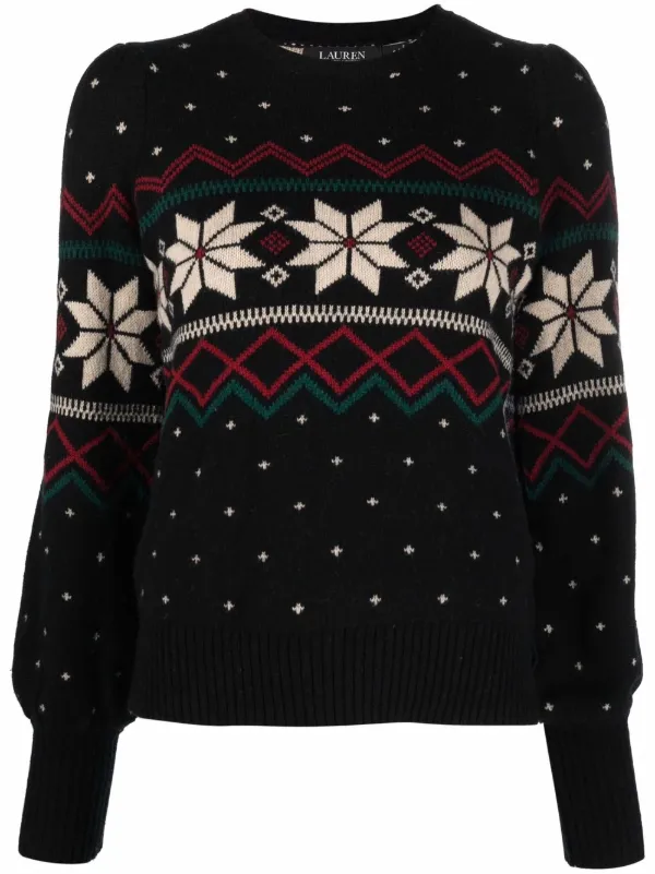 Lauren Ralph Lauren intarsia-knit puff 