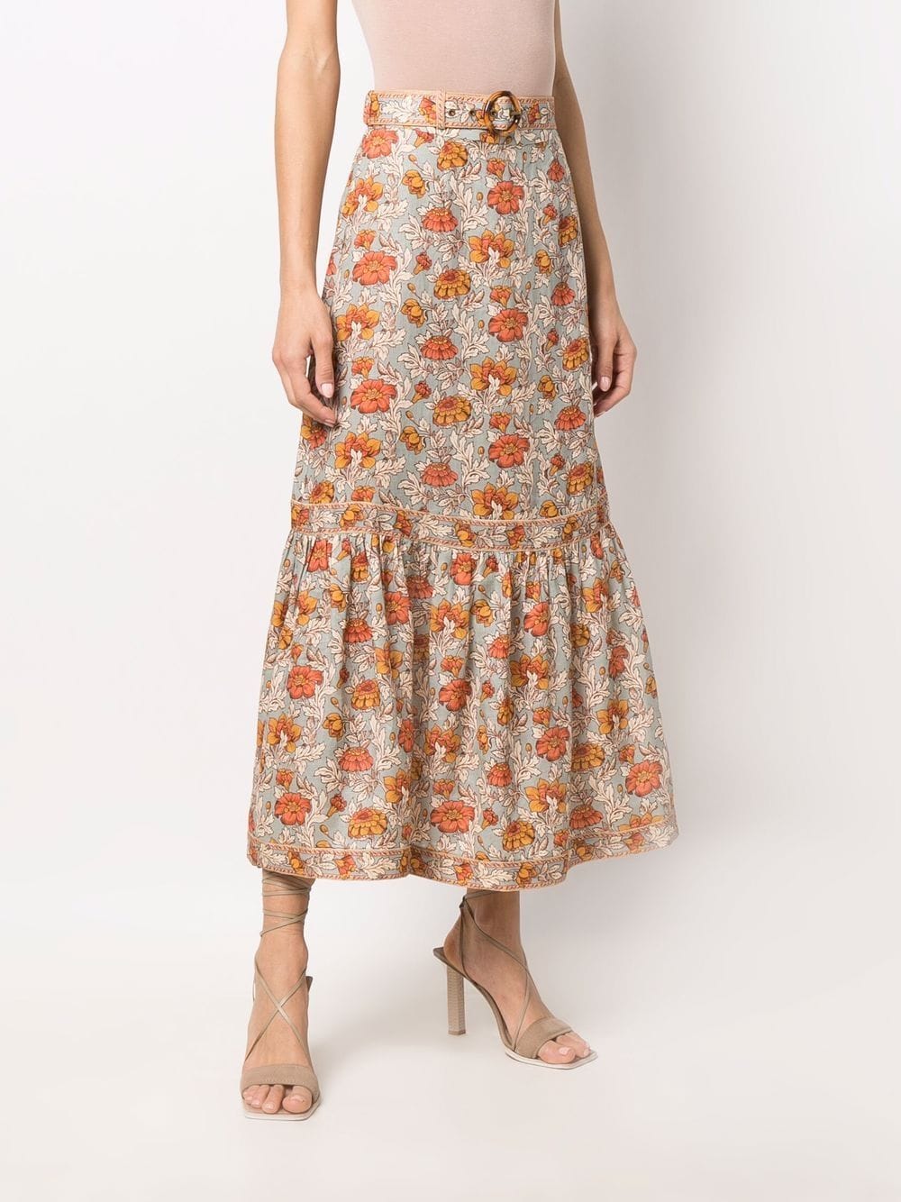 ZIMMERMANN Andie frill-hem Skirt - Farfetch