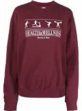 Sporty & Rich graphic-print sweat top - Red