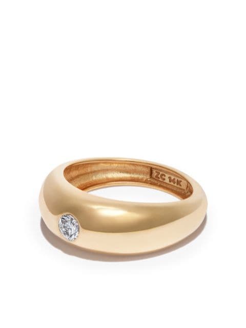 Zoë Chicco 14kt yellow gold diamond ring