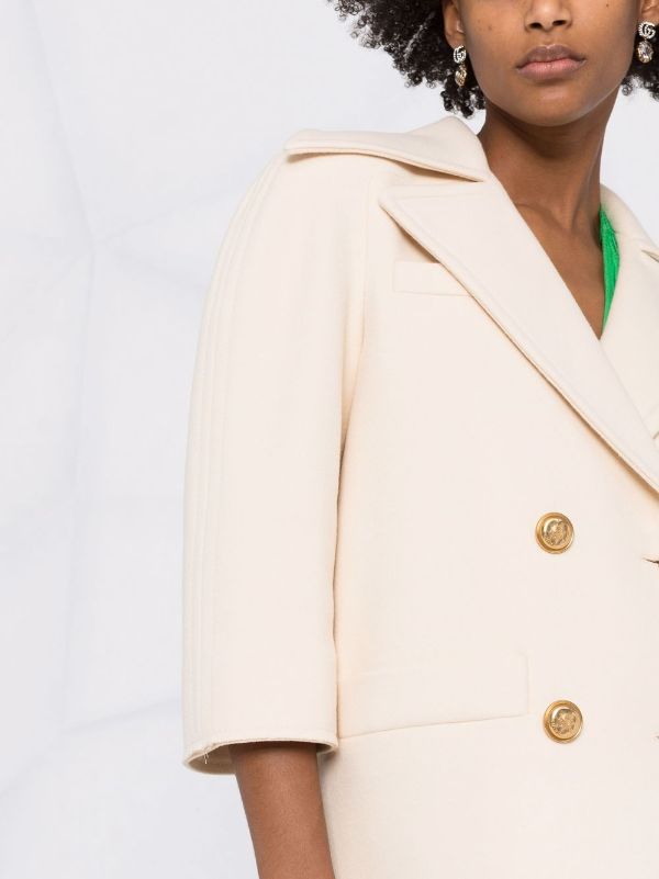 Gucci cream shop coat