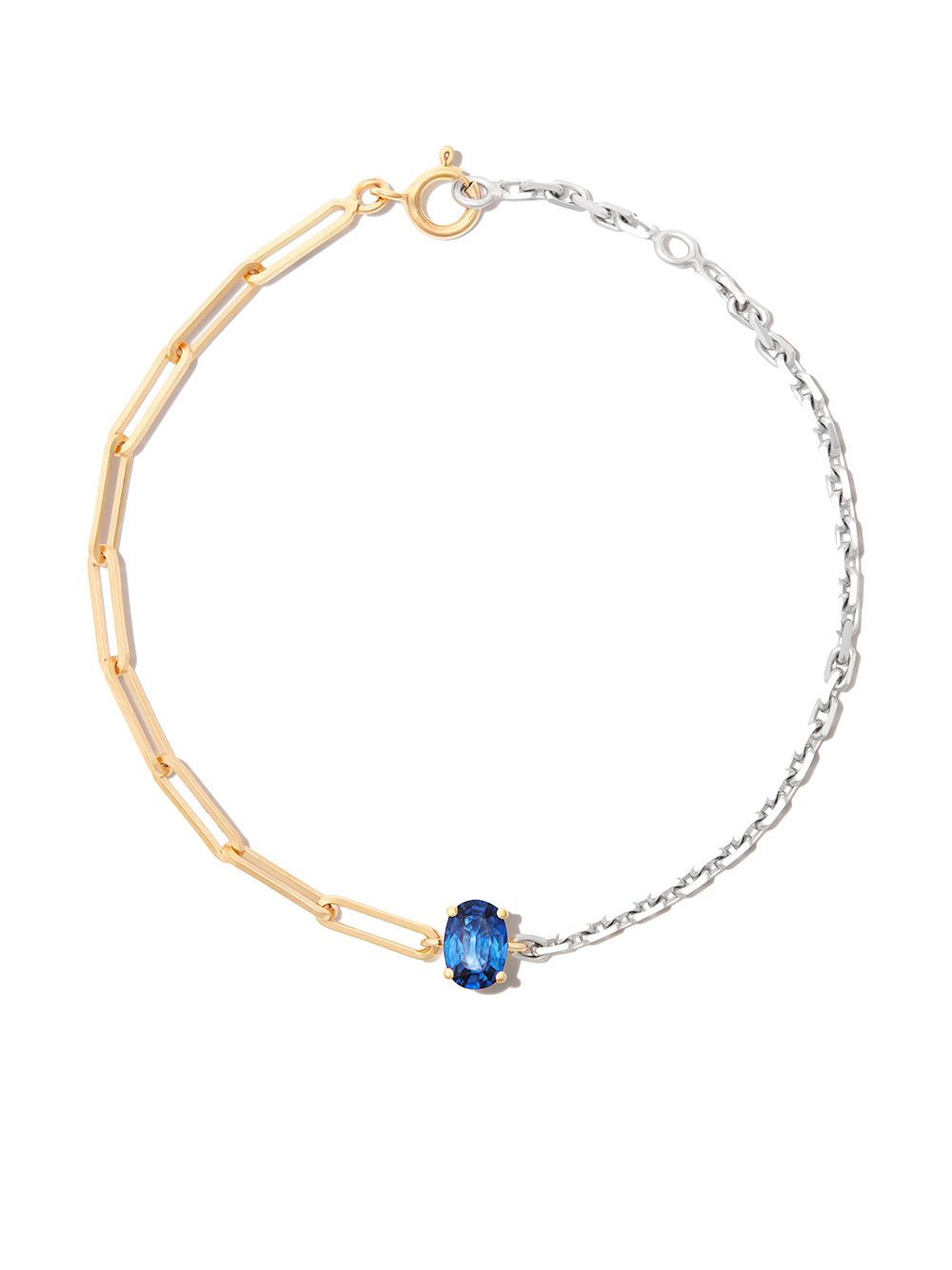 Yvonne Léon 9kt yellow and white gold sapphire bracelet