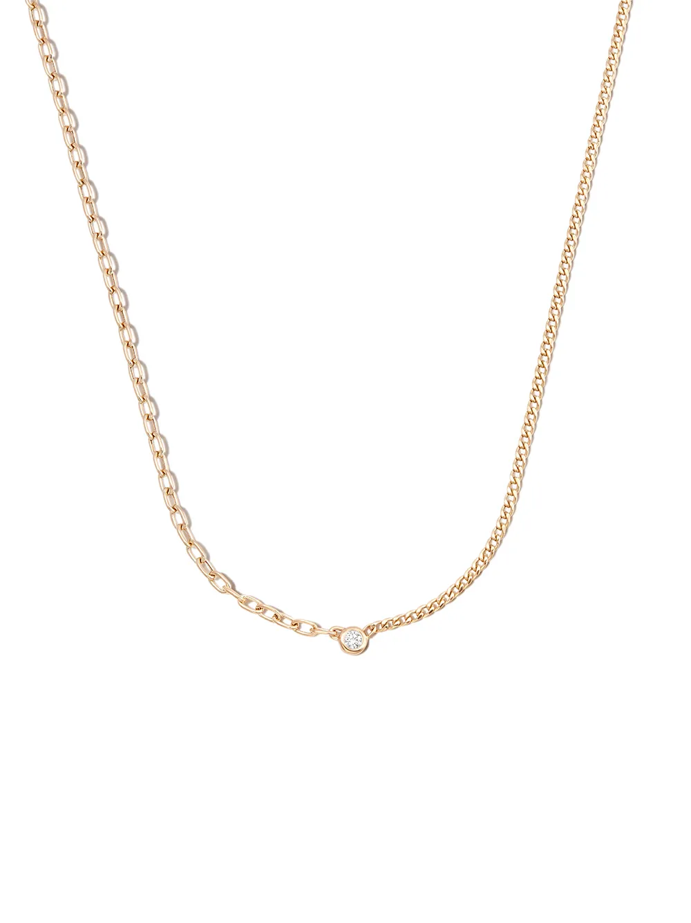 

Zoë Chicco 14kt yellow gold diamond mixed-chain necklace