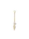 MARIA TASH 18kt yellow gold 40mm spike drop earring