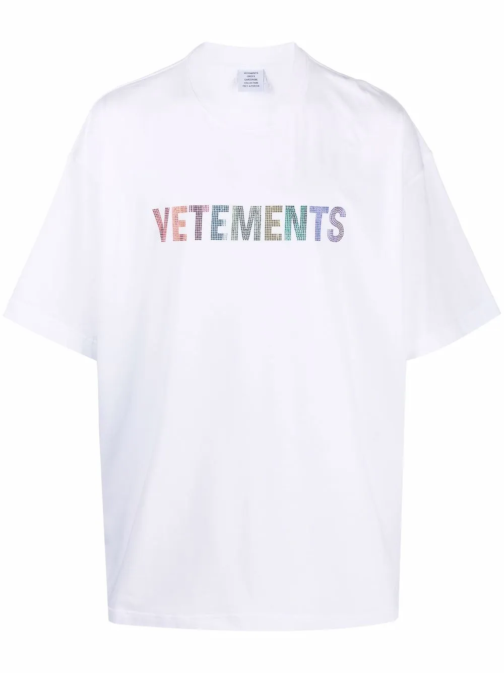 

VETEMENTS playera con logo estampado - Blanco