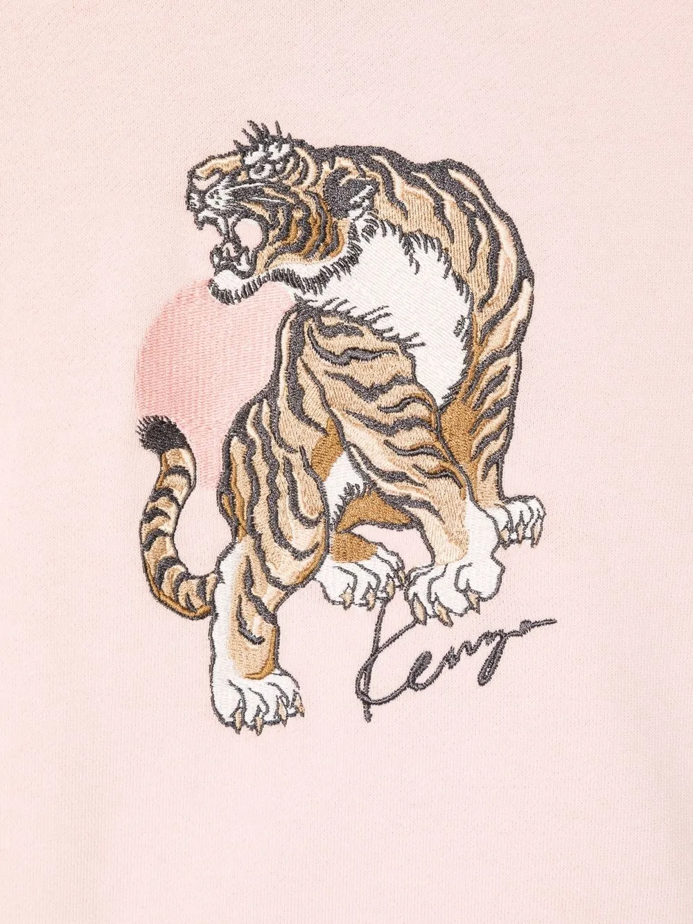 фото Kenzo kids толстовка с вышивкой tiger