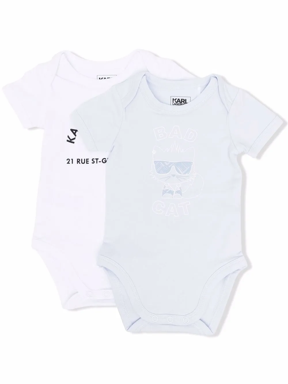 Karl Lagerfeld Kids боди с графичным принтом