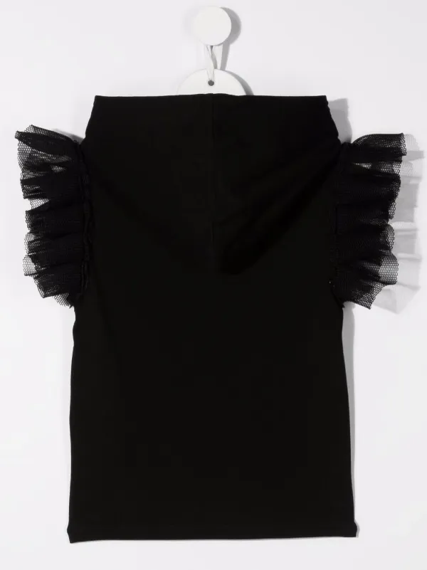 Shop Dkny Kids logo-print ruffle 
