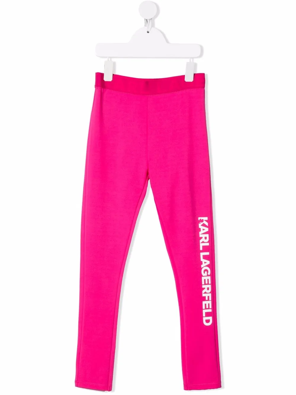 

Karl Lagerfeld Kids leggins con logo estampado - Rosado