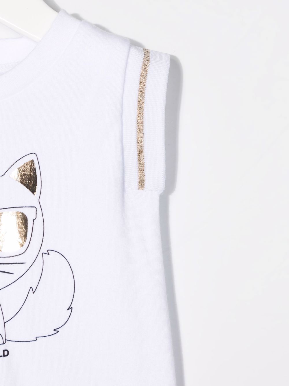 фото Karl lagerfeld kids платье-футболка с принтом choupette