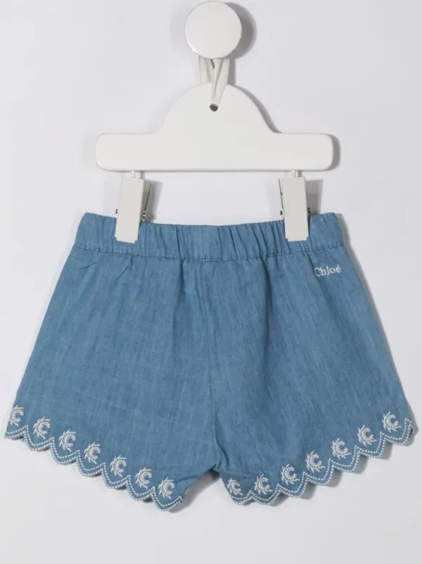 Chloe denim shorts hotsell