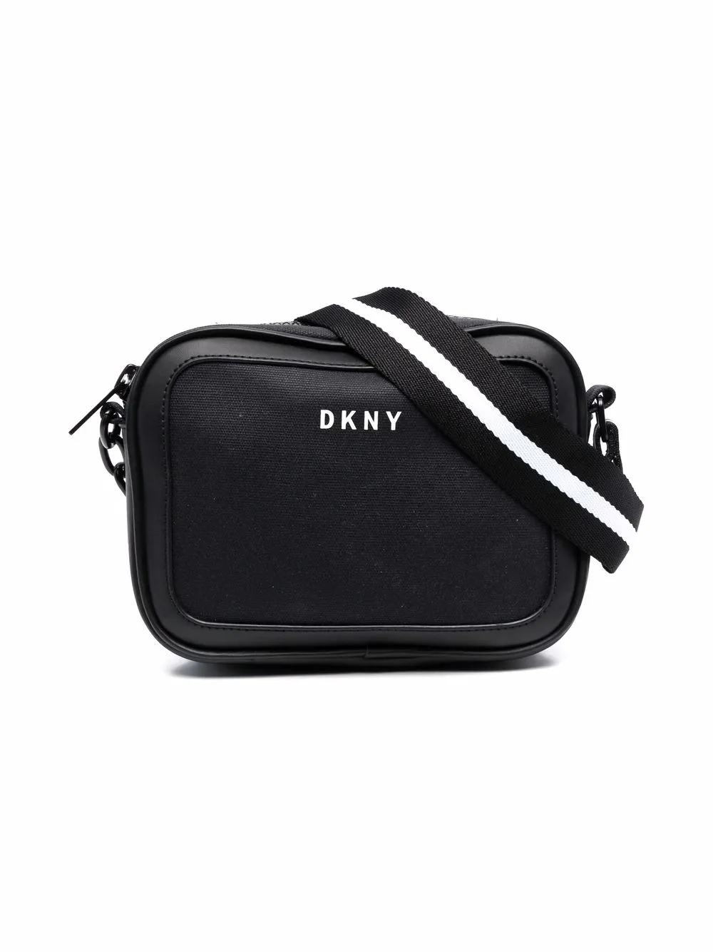

Dkny Kids bolsa crossbody con logo estampado - Negro
