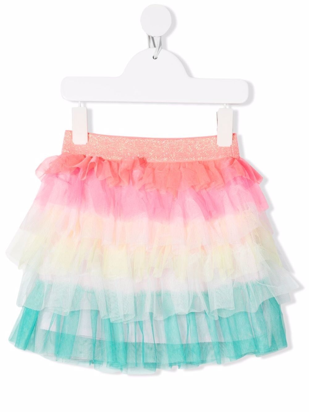 Billieblush colour-block layered tutu skirt - Rosa