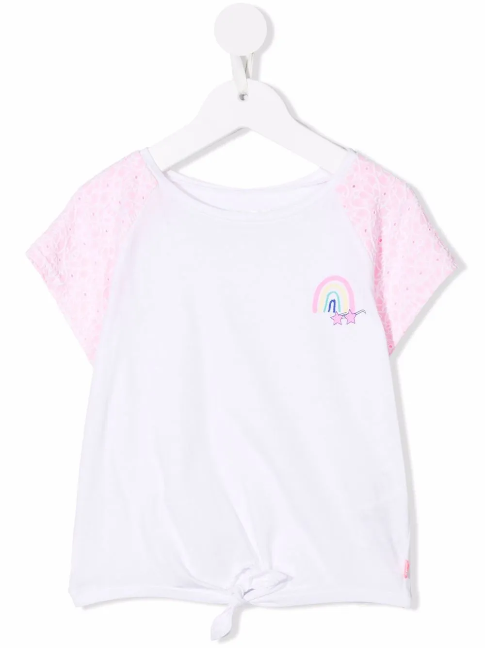 

Billieblush playera con bordado inglés - Blanco