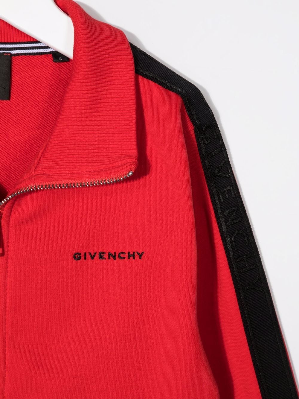 фото Givenchy kids спортивная куртка с контрастными полосками по бокам