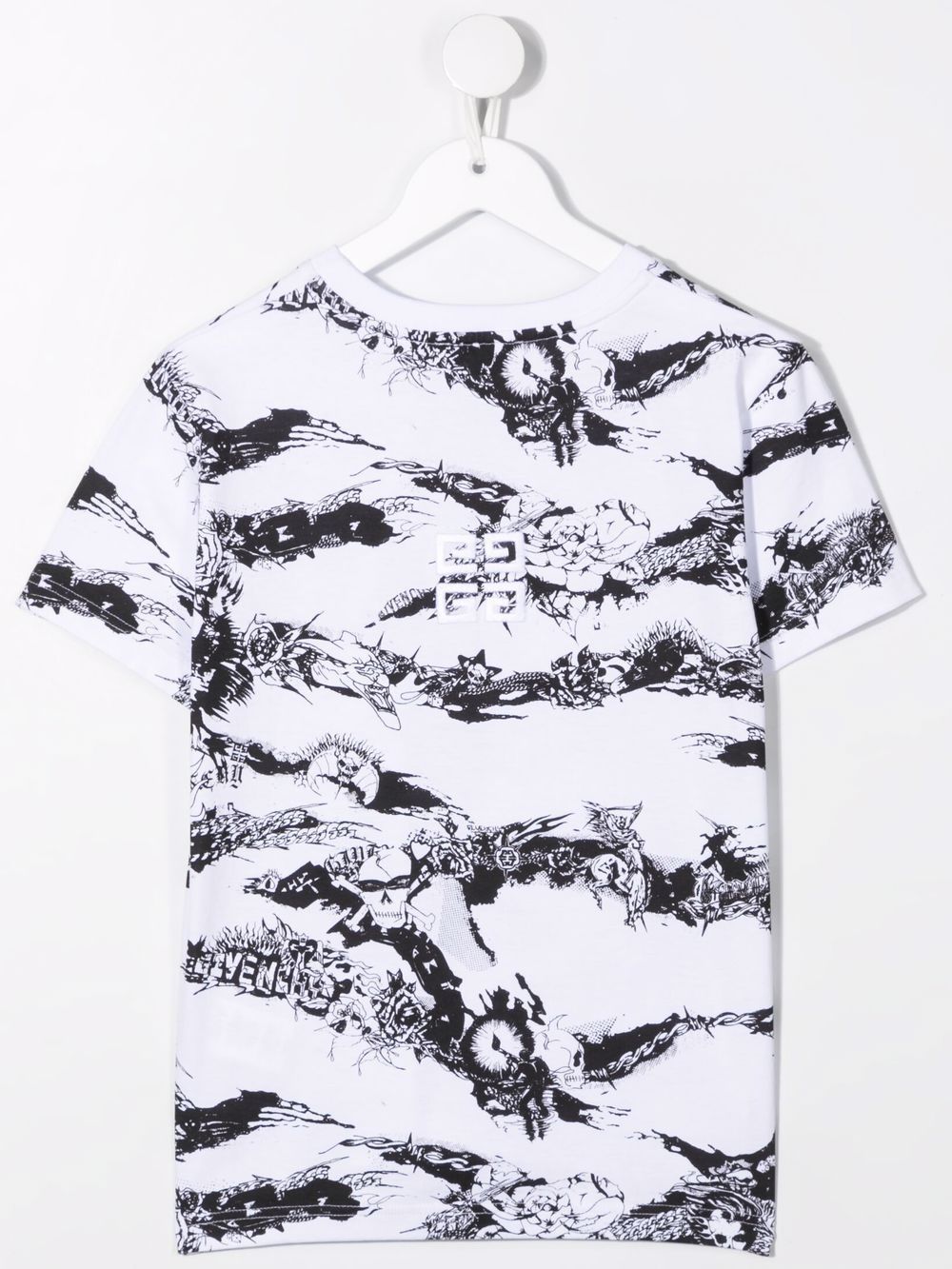 Givenchy Kids T-shirt met abstracte print - Wit