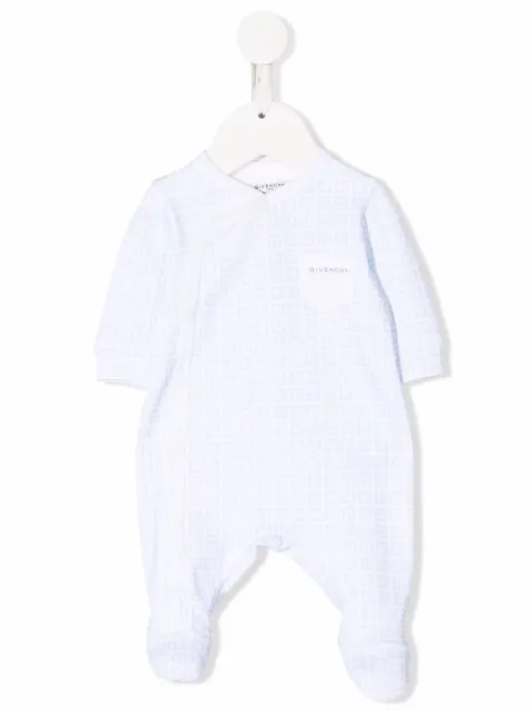 Givenchy Kids بيجامة بدلة أطفال قطن بنقش 4G