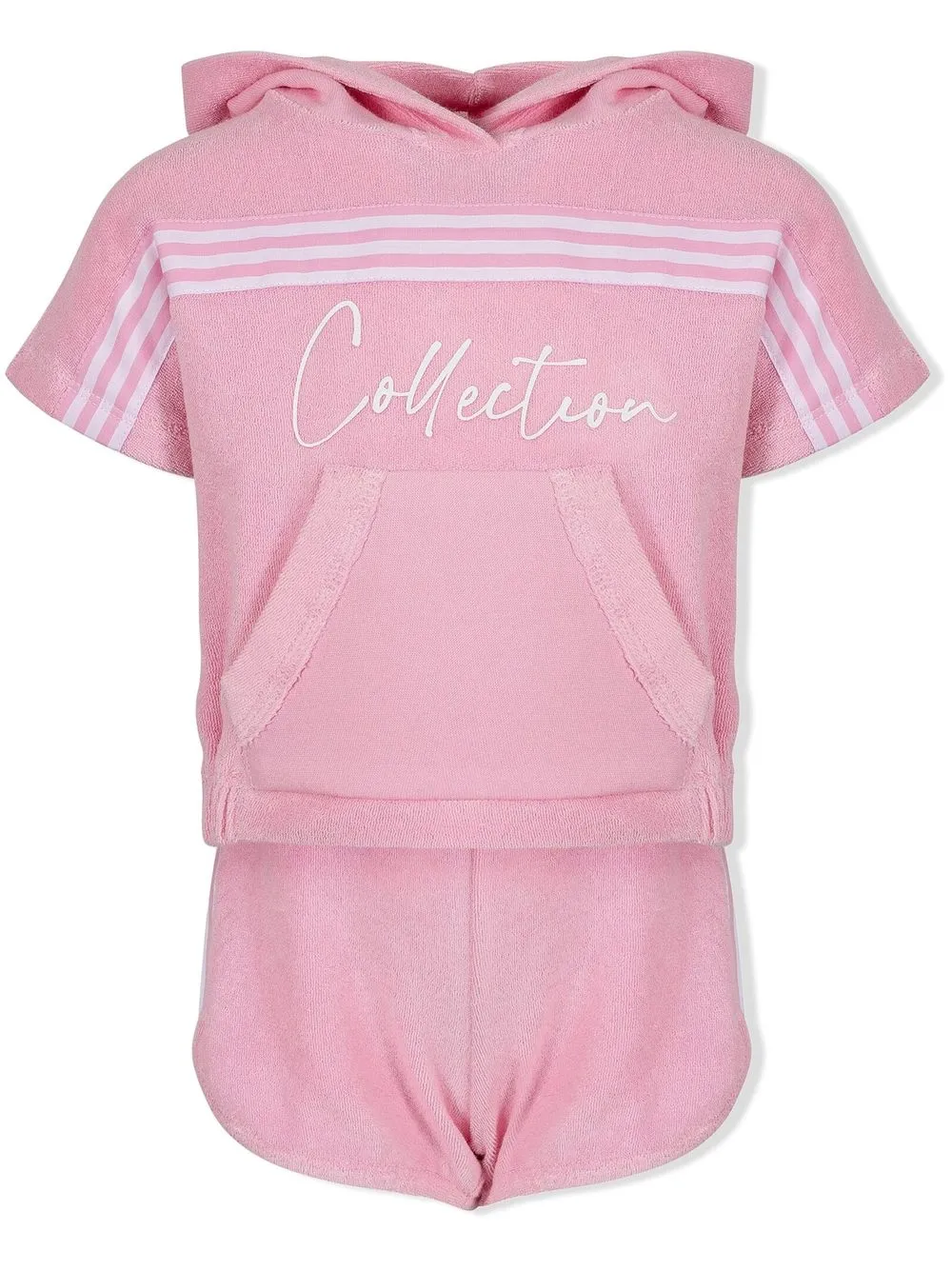 

Lapin House hooded t-shirt and shorts set - Pink