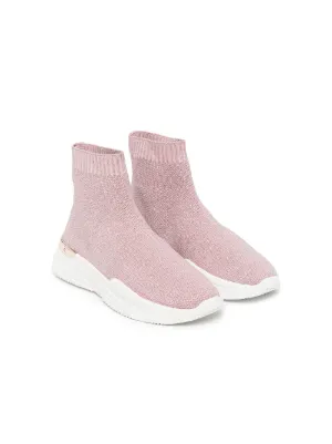 mallet pink sock trainers
