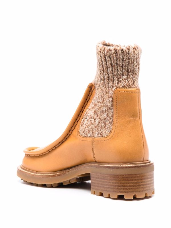 Chloé Jamie knit-ankle Boots - Farfetch