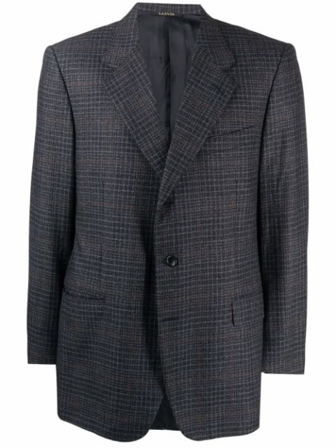 Lanvin Pre-Owned 1990s plaid-check single-breasted blazer