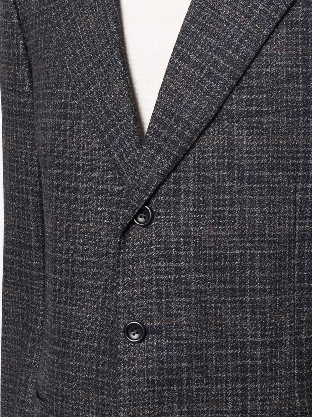 Pre-owned Lanvin 1990s Plaid-check Single-breasted Blazer In Blue