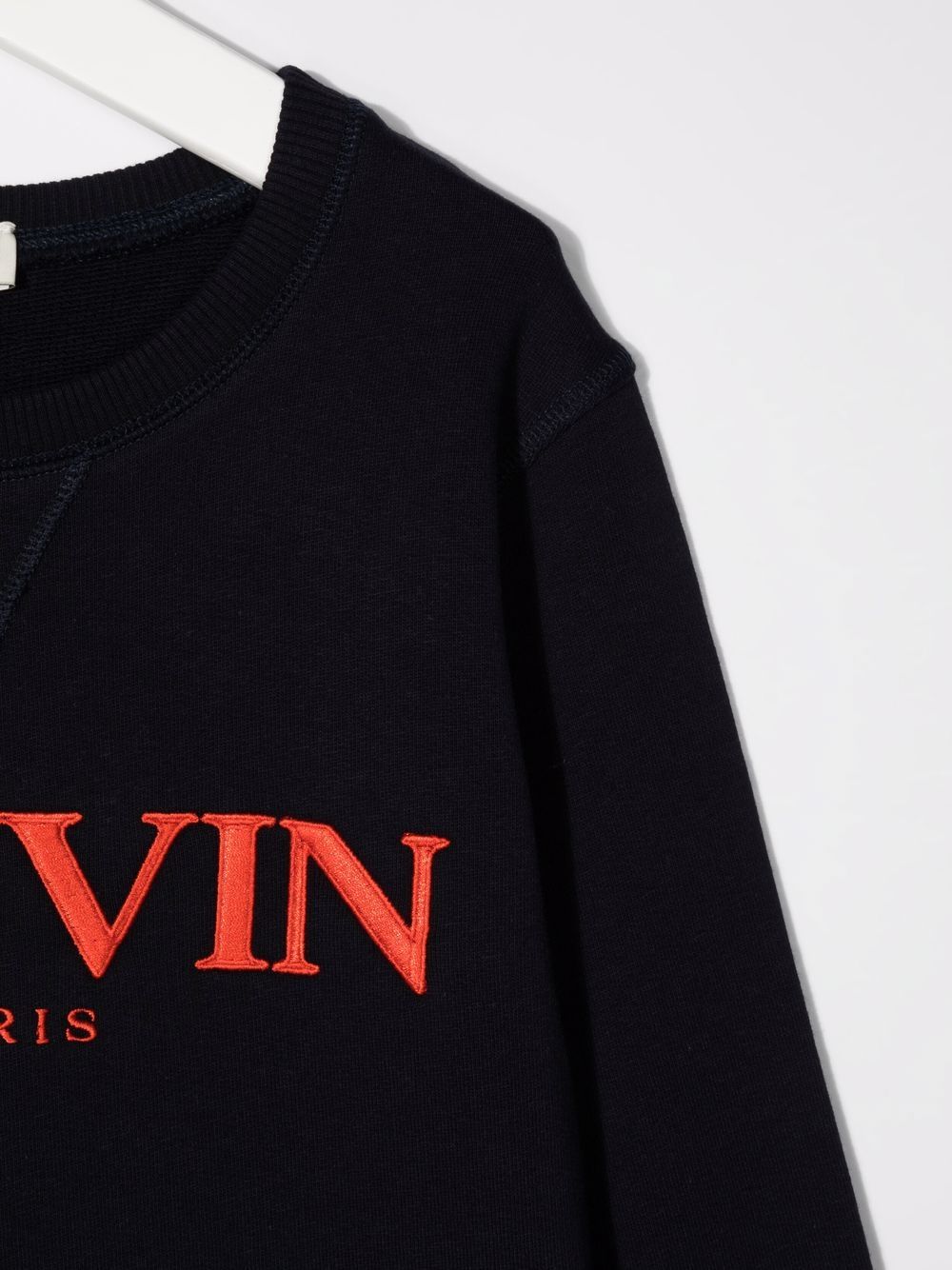 фото Lanvin enfant толстовка с вышитым логотипом