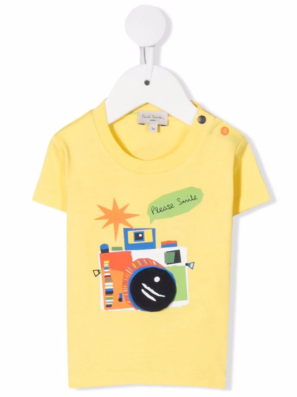 

Paul Smith Junior playera con cámara estampada - Amarillo