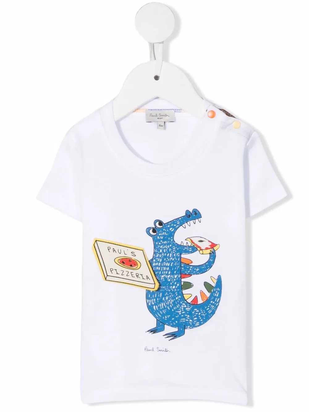 

Paul Smith Junior playera con estampado de cocodrilo - Blanco