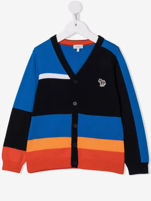 Paul Smith Junior 빅 포니 패널 가디건