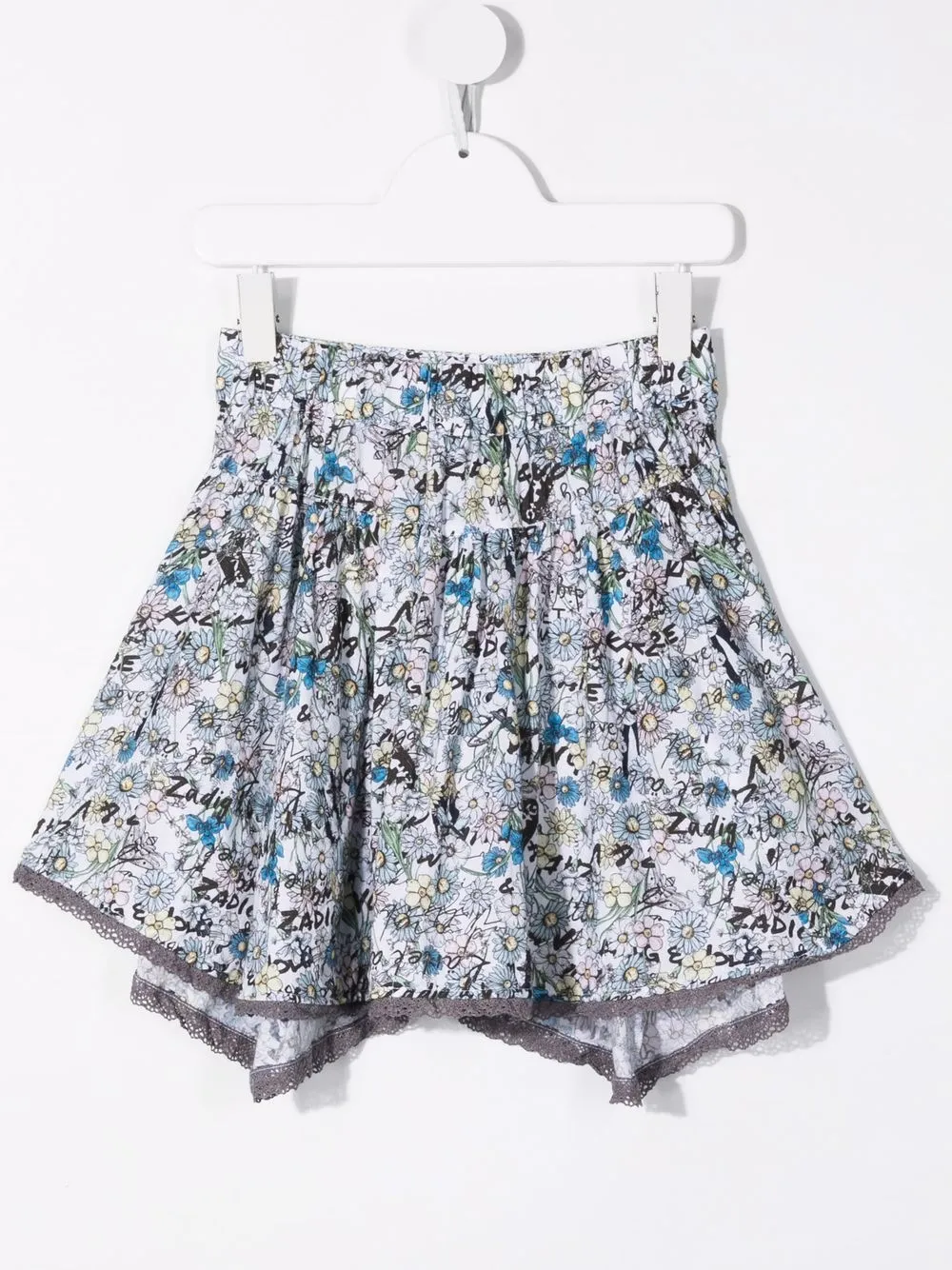 фото Zadig & voltaire kids расклешенная юбка с графичным принтом