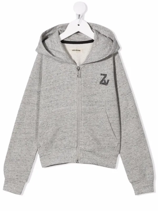 Zadig \u0026 Voltaire Kids skull-print zip 
