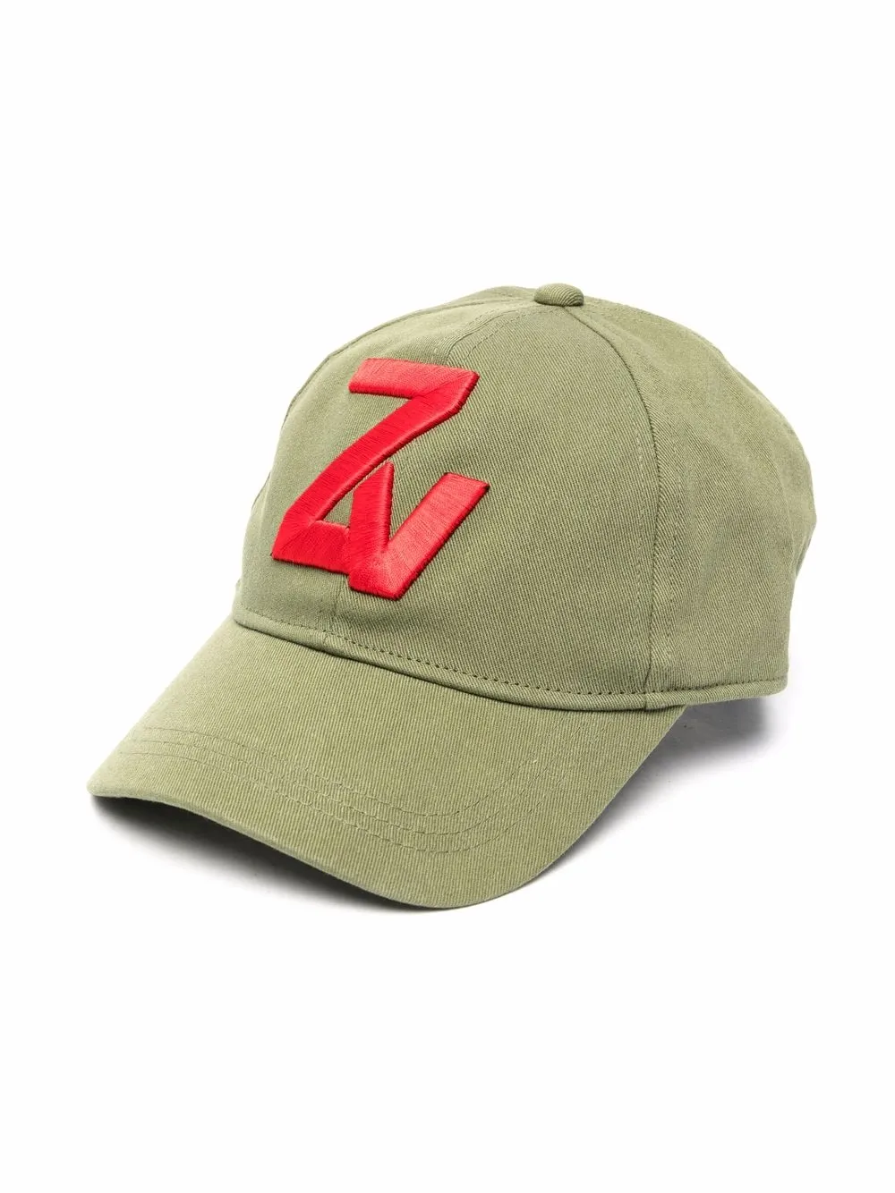 

Zadig & Voltaire Kids logo-patch cotton cap - Green