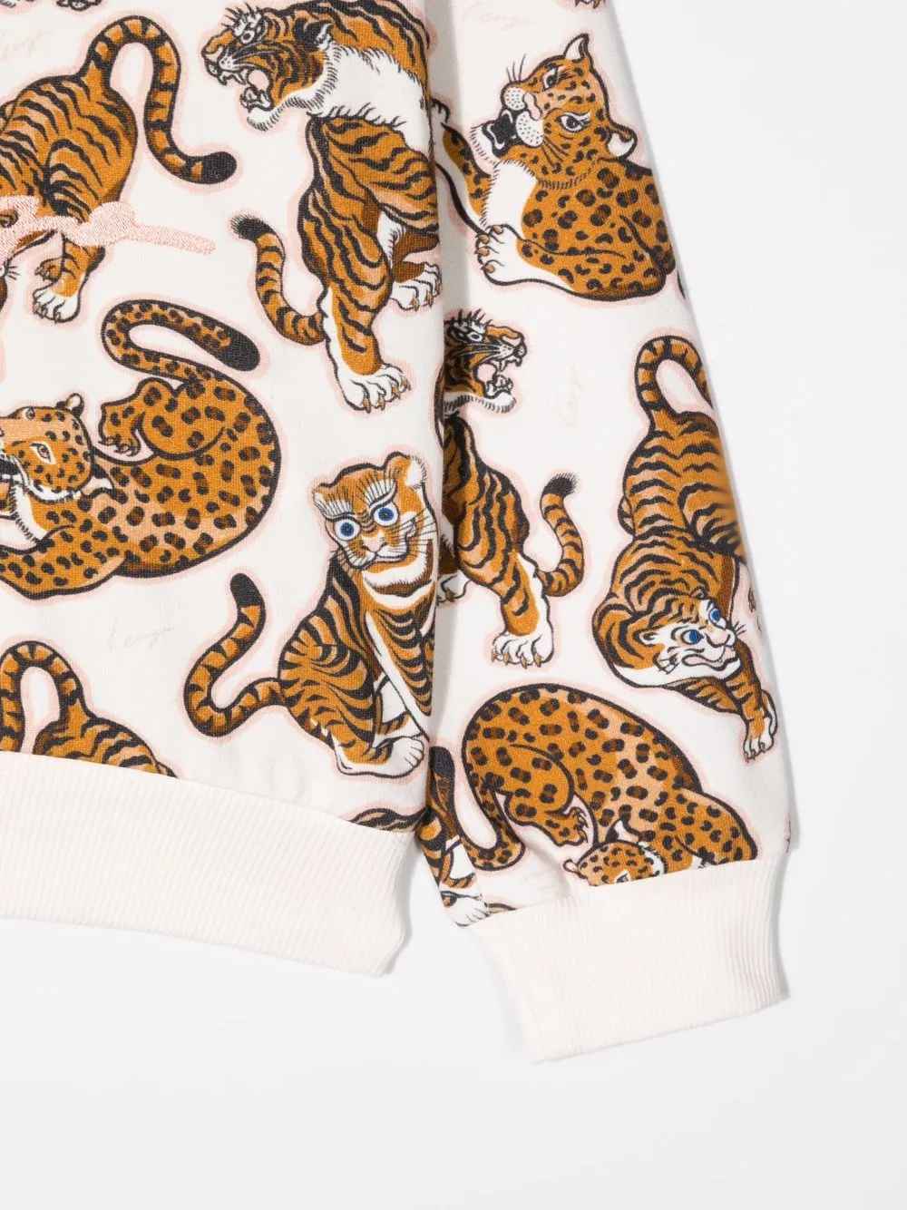 фото Kenzo kids толстовка с принтом tiger