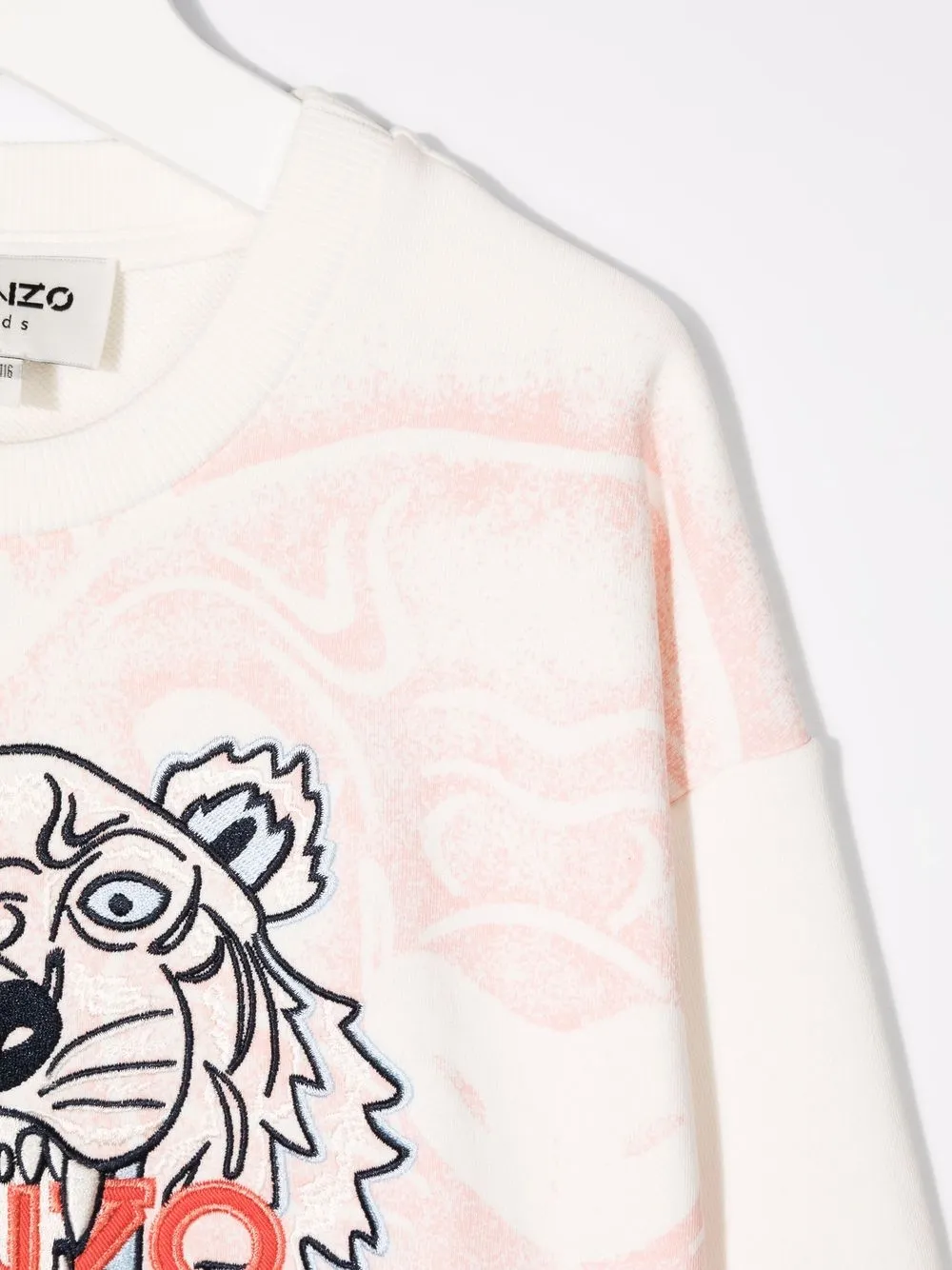 фото Kenzo kids толстовка с вышивкой tiger