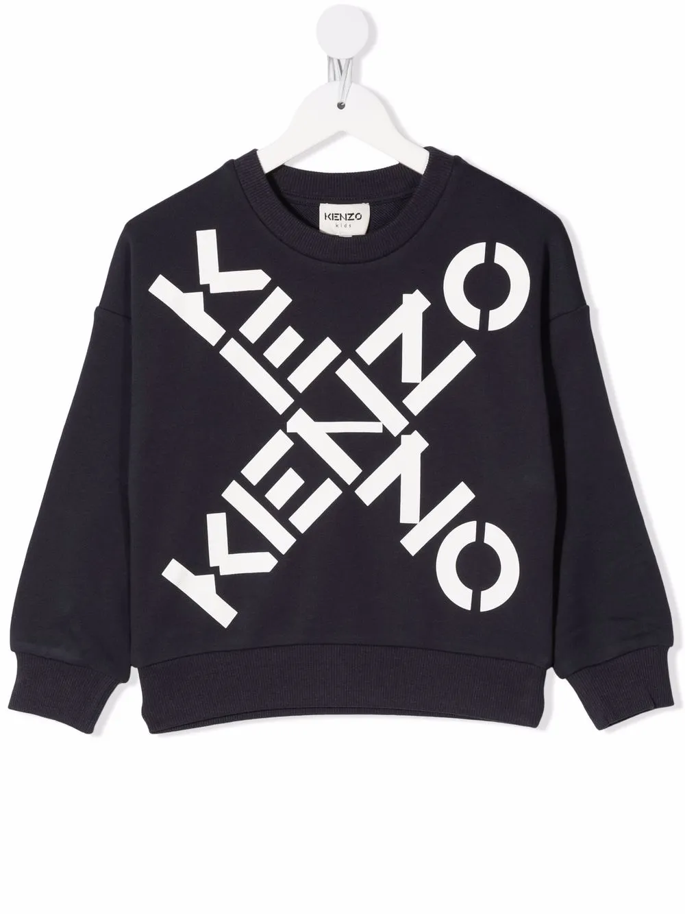 

Kenzo Kids sudadera con logo estampado - Azul