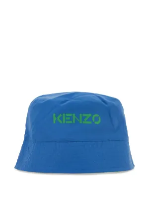 Kenzo Kids フラワーロゴ バケットハット | ブラック | FARFETCH JP